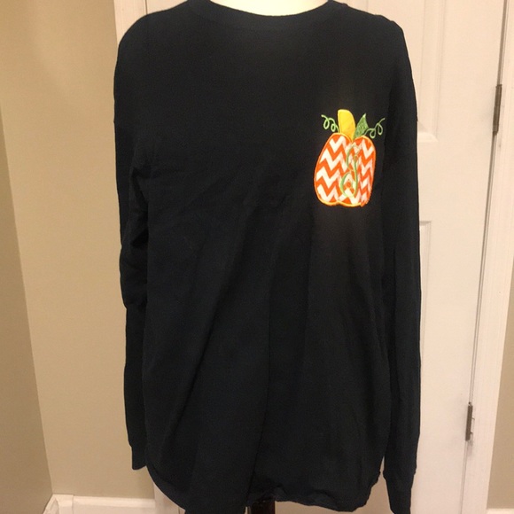 Gildan Tops - New Pumpkin Fall embroidered long sleeve Shirt 🎃